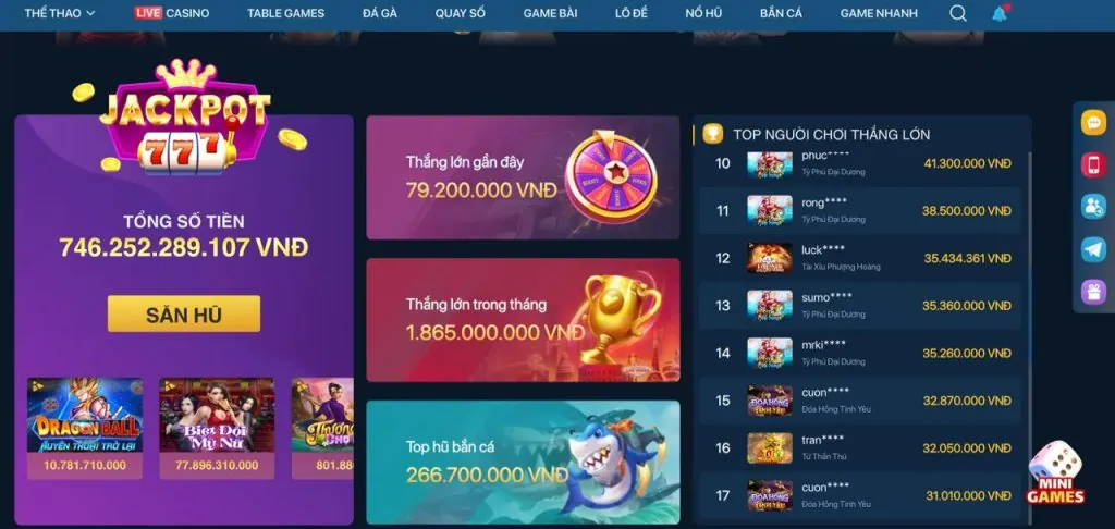 Hoàn Trả Casino Nổ Hũ Bắn Cá 789b Win